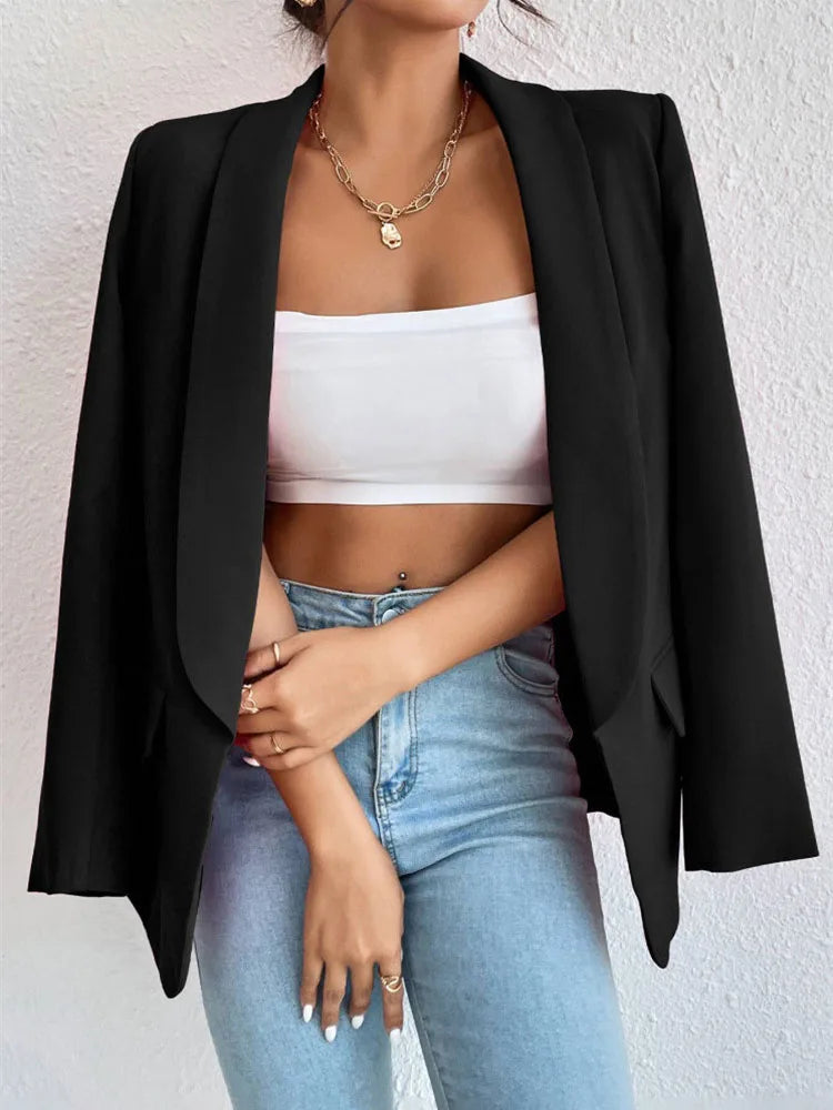 Casual Women's Fashion Outerwear Blazer Coat