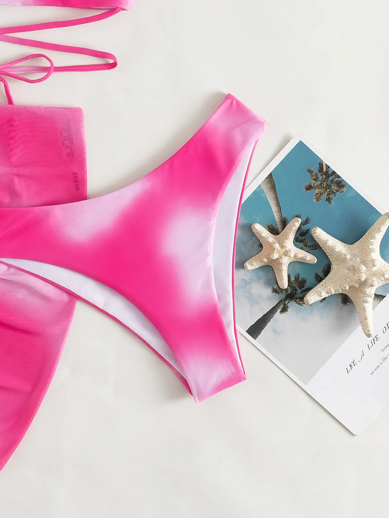 Sexy Ombre Lace Bikini and Skirt Set Swimwear
