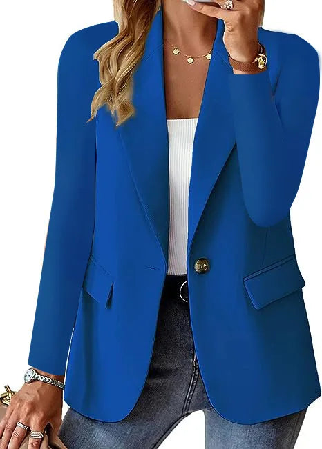 Women's Elongated Casual Blazer Coat